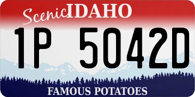 ID license plate 1P5042D