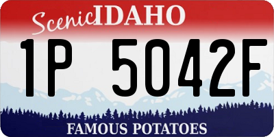 ID license plate 1P5042F