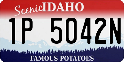ID license plate 1P5042N