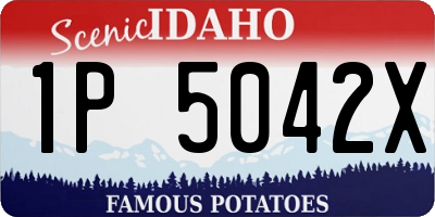 ID license plate 1P5042X