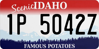 ID license plate 1P5042Z