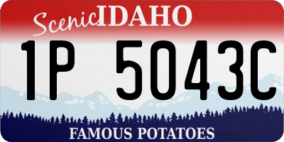 ID license plate 1P5043C