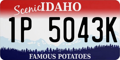 ID license plate 1P5043K