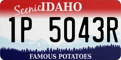 ID license plate 1P5043R