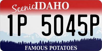 ID license plate 1P5045P