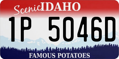 ID license plate 1P5046D