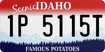 ID license plate 1P5115T