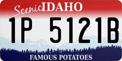 ID license plate 1P5121B