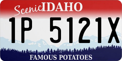ID license plate 1P5121X