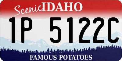 ID license plate 1P5122C