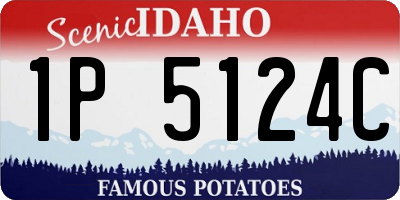 ID license plate 1P5124C