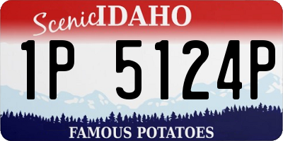 ID license plate 1P5124P