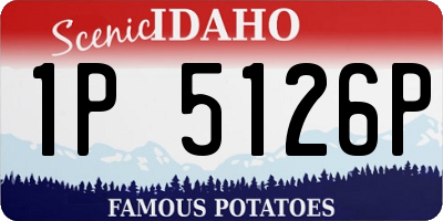 ID license plate 1P5126P