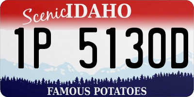 ID license plate 1P5130D