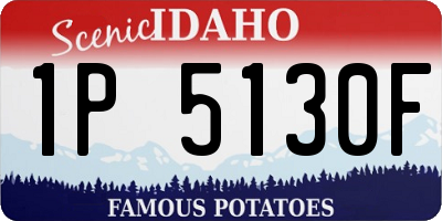 ID license plate 1P5130F