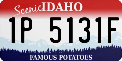 ID license plate 1P5131F