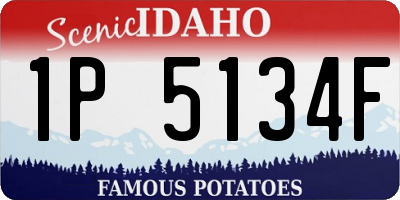 ID license plate 1P5134F