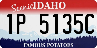 ID license plate 1P5135C