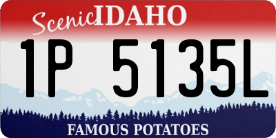 ID license plate 1P5135L