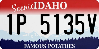ID license plate 1P5135V