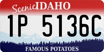 ID license plate 1P5136C