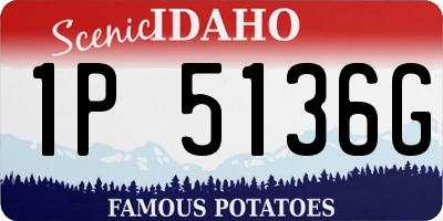 ID license plate 1P5136G