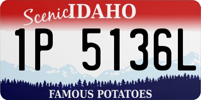 ID license plate 1P5136L