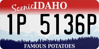 ID license plate 1P5136P