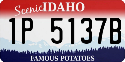 ID license plate 1P5137B