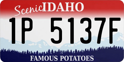 ID license plate 1P5137F