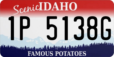 ID license plate 1P5138G