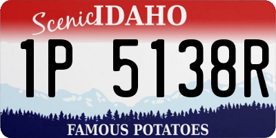 ID license plate 1P5138R