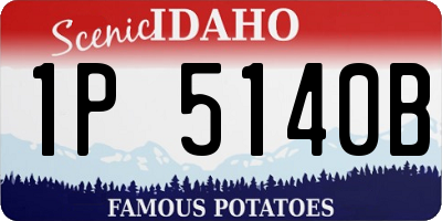 ID license plate 1P5140B