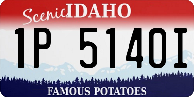 ID license plate 1P5140I