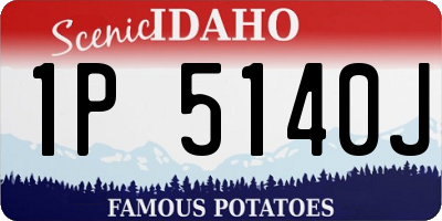 ID license plate 1P5140J