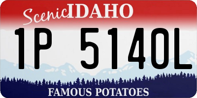 ID license plate 1P5140L