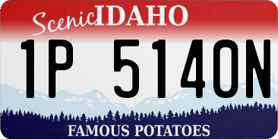 ID license plate 1P5140N