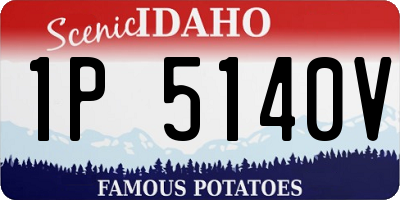 ID license plate 1P5140V