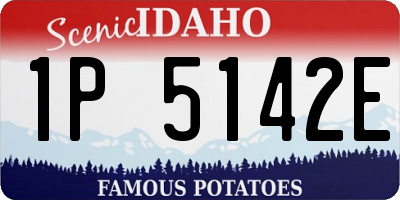 ID license plate 1P5142E