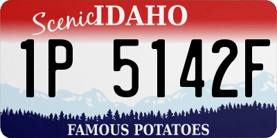 ID license plate 1P5142F