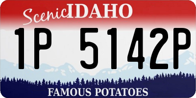 ID license plate 1P5142P