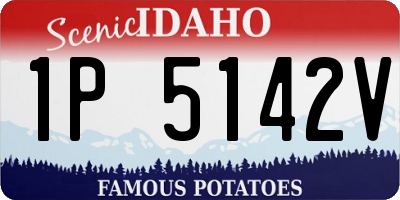 ID license plate 1P5142V