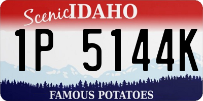 ID license plate 1P5144K