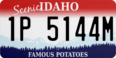ID license plate 1P5144M