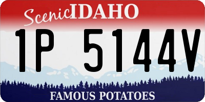 ID license plate 1P5144V