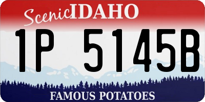 ID license plate 1P5145B