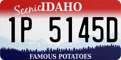 ID license plate 1P5145D