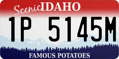 ID license plate 1P5145M