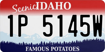 ID license plate 1P5145W