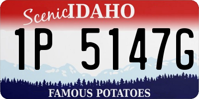 ID license plate 1P5147G